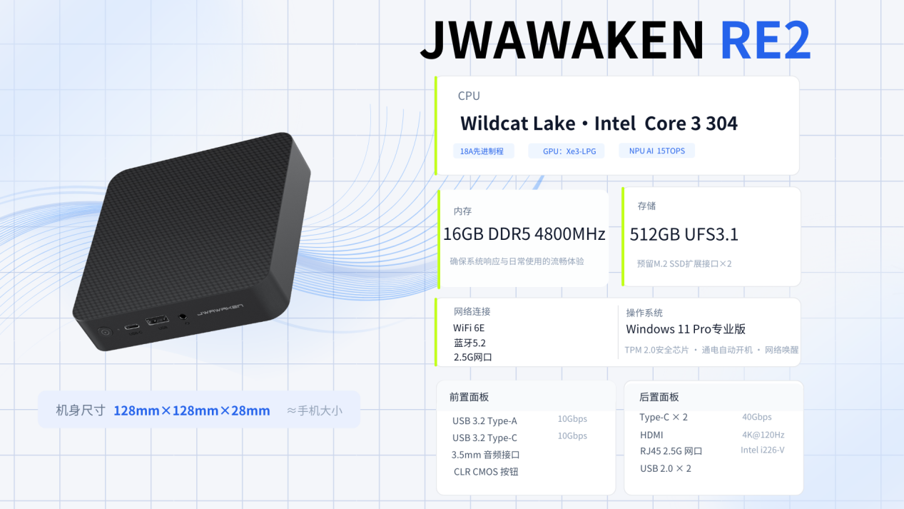 RE2首批搭载 Wildcat Lake，28mm超薄机身重新定义入门级AI主机